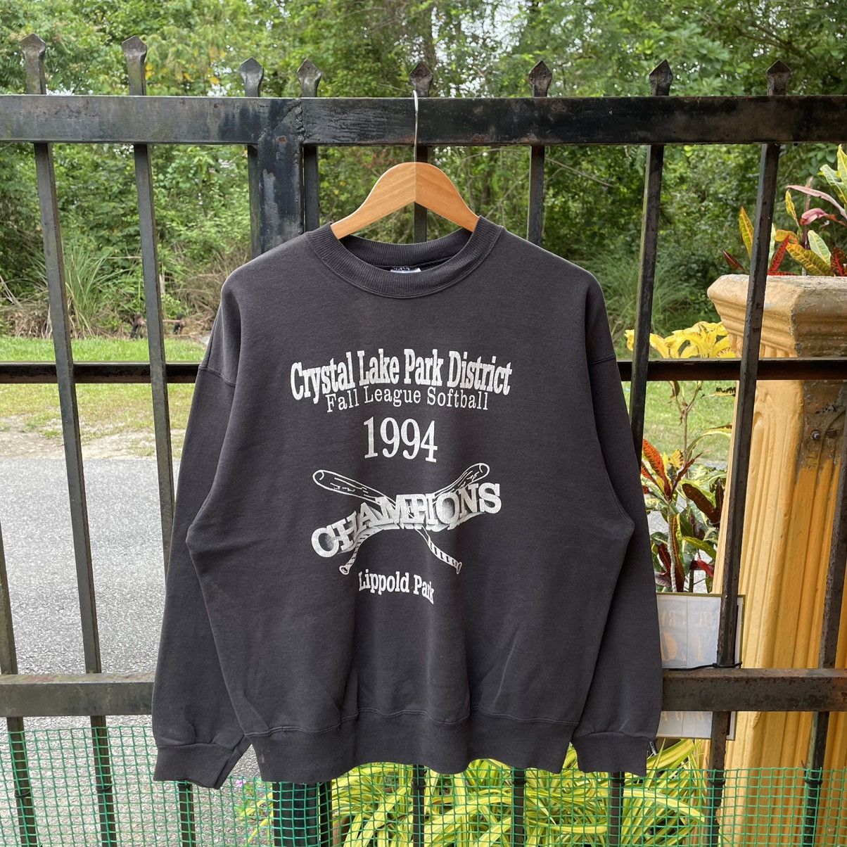 Vintage 🔥Vintage 1994 Crystal Lake Fall League Softball Sweatshirts Size US M / EU 48-50 / 2 - 1 Thumbnail
