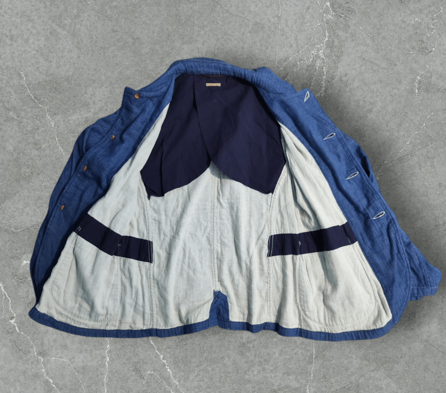Kapital Kapital Breasted Sailor Indigo Denim Jacket Size US S / EU 44-46 / 1 - 4 Thumbnail