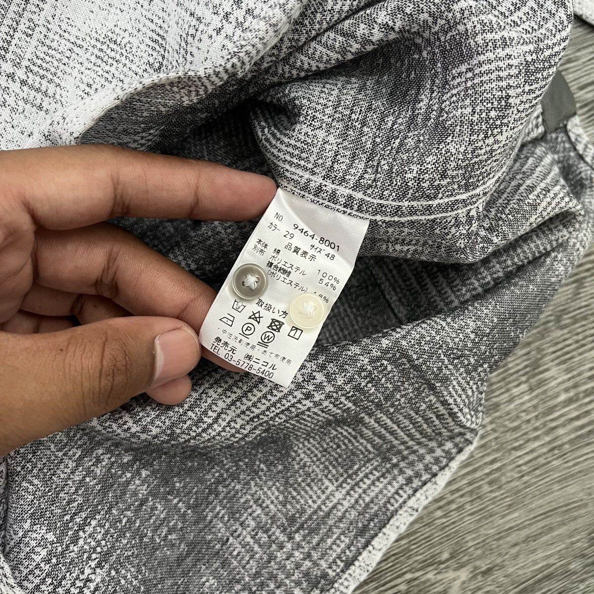Japanese Brand 2000s Nicole Club For Men Textured Check Shirt Designer Size US M / EU 48-50 / 2 - 10 Thumbnail