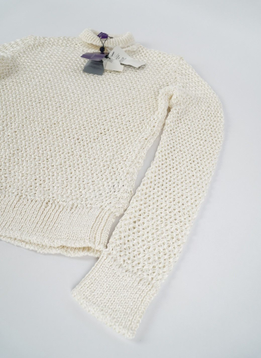 Ralph Lauren Purple Label Ralph Lauren Purple Label - Knit Jumper - Off white Size M / US 6-8 / IT 42-44 - 6 Thumbnail