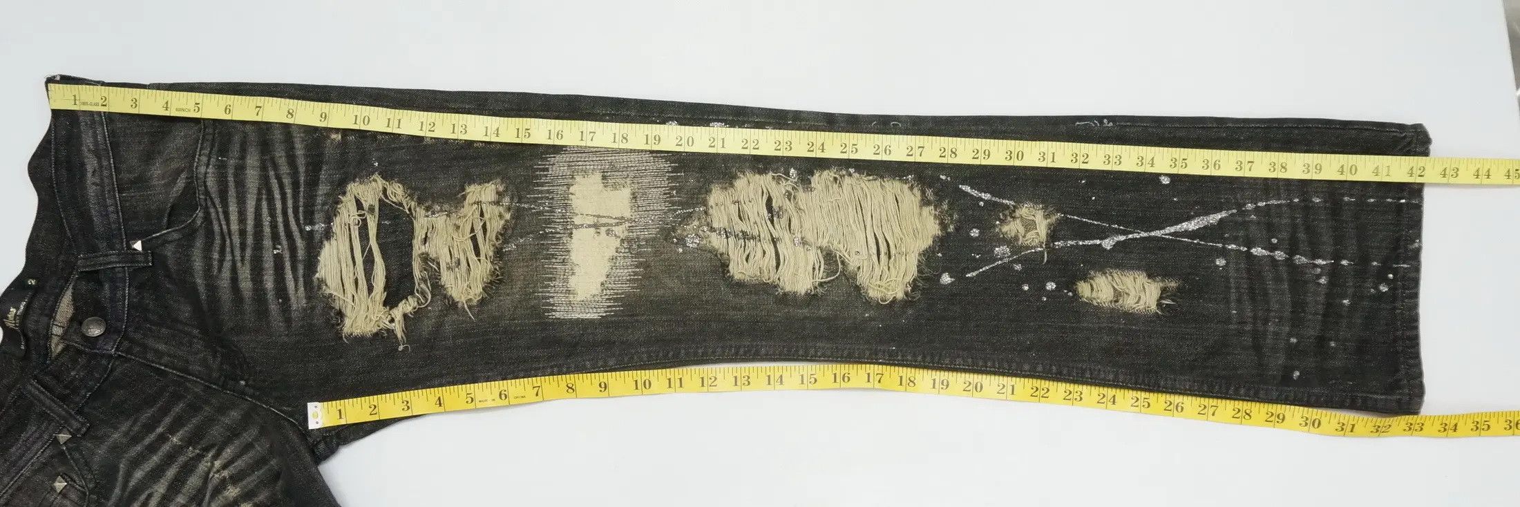 Japanese Brand Vintage MIDAS Distressed Shortrise Flared Jeans Size US 30 / EU 46 - 12 Thumbnail