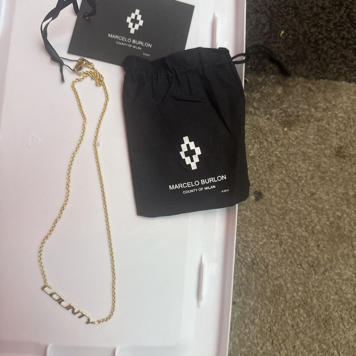 Marcelo Burlon Marcelo Burlón Gold “County” Necklace Size ONE SIZE - 3 Thumbnail