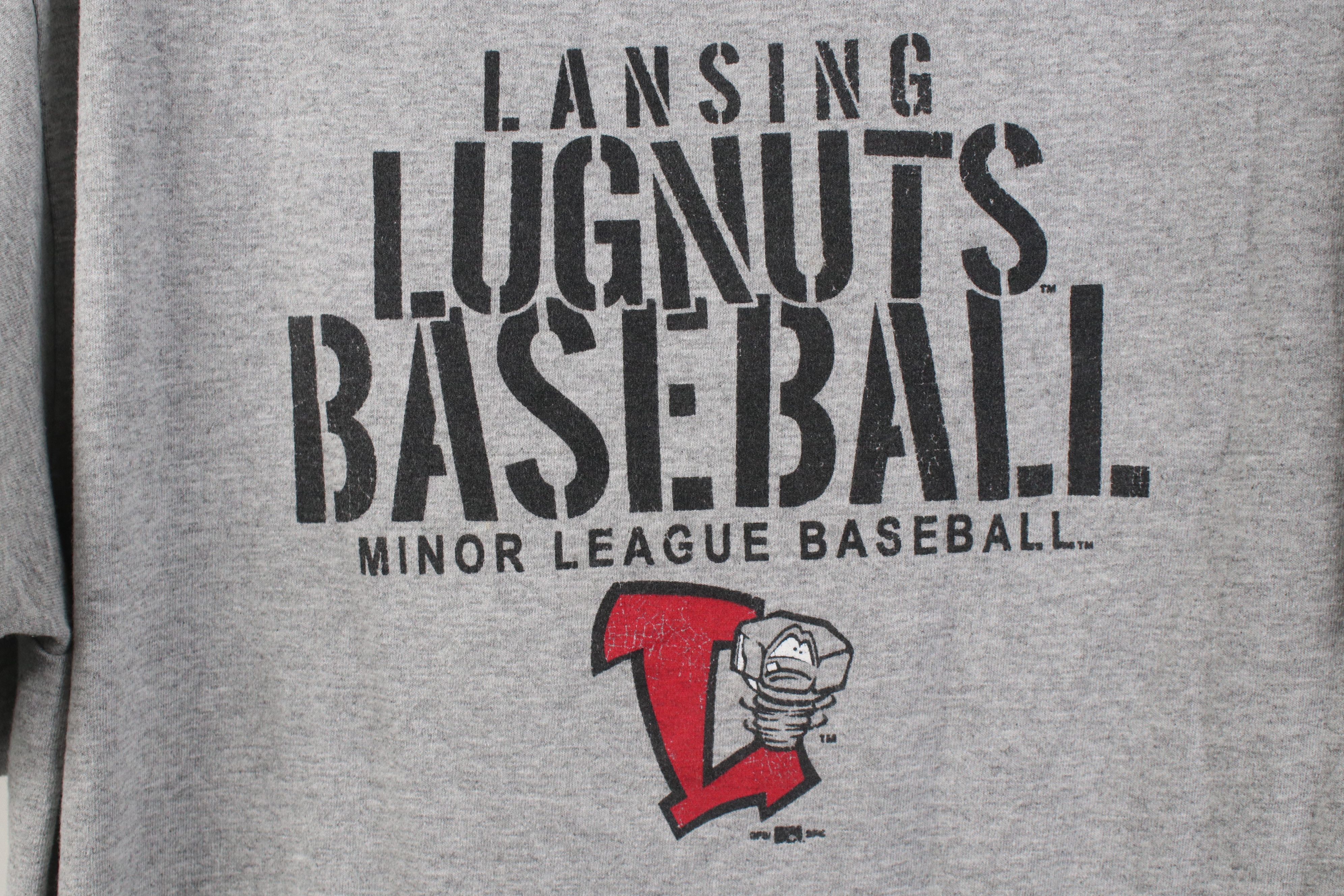 Vintage Vintage Y2K Lansing Lugnuts Baseball Short Sleeve T-Shirt Size US L / EU 52-54 / 3 - 4 Thumbnail