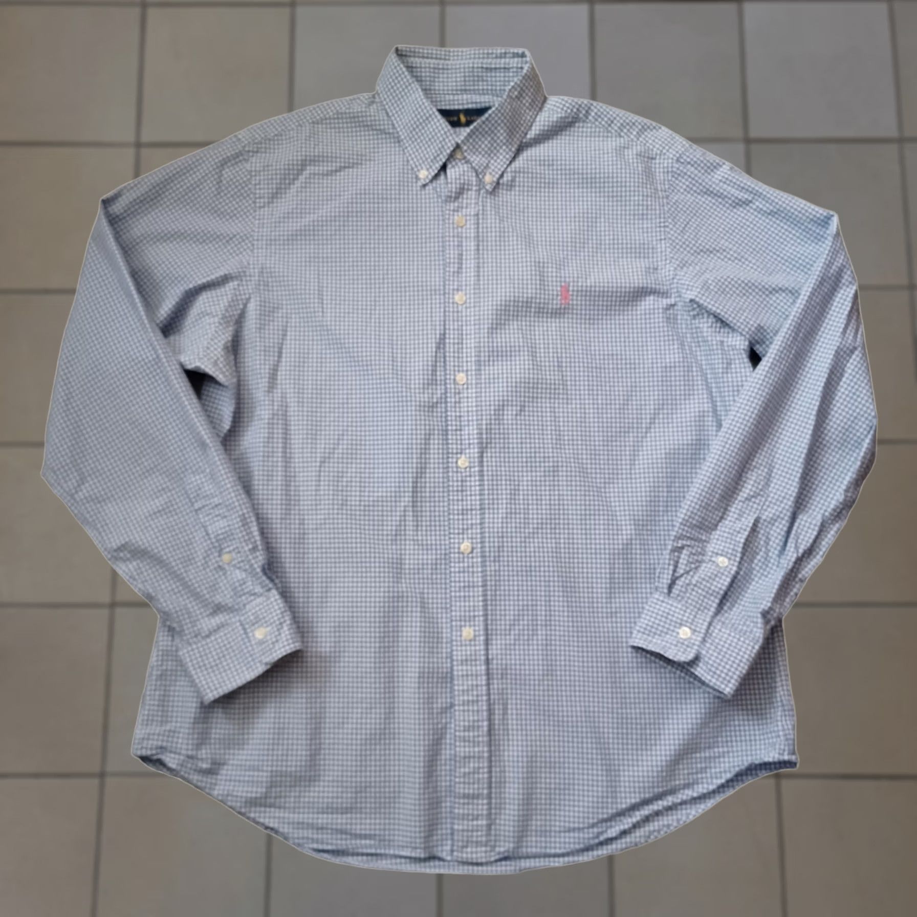 Ralph Lauren Ralph Lauren Shirt Mens XL Blue Check Button-Down Long Sleeve Casual Size US XL / EU 56 / 4 - 1 Thumbnail
