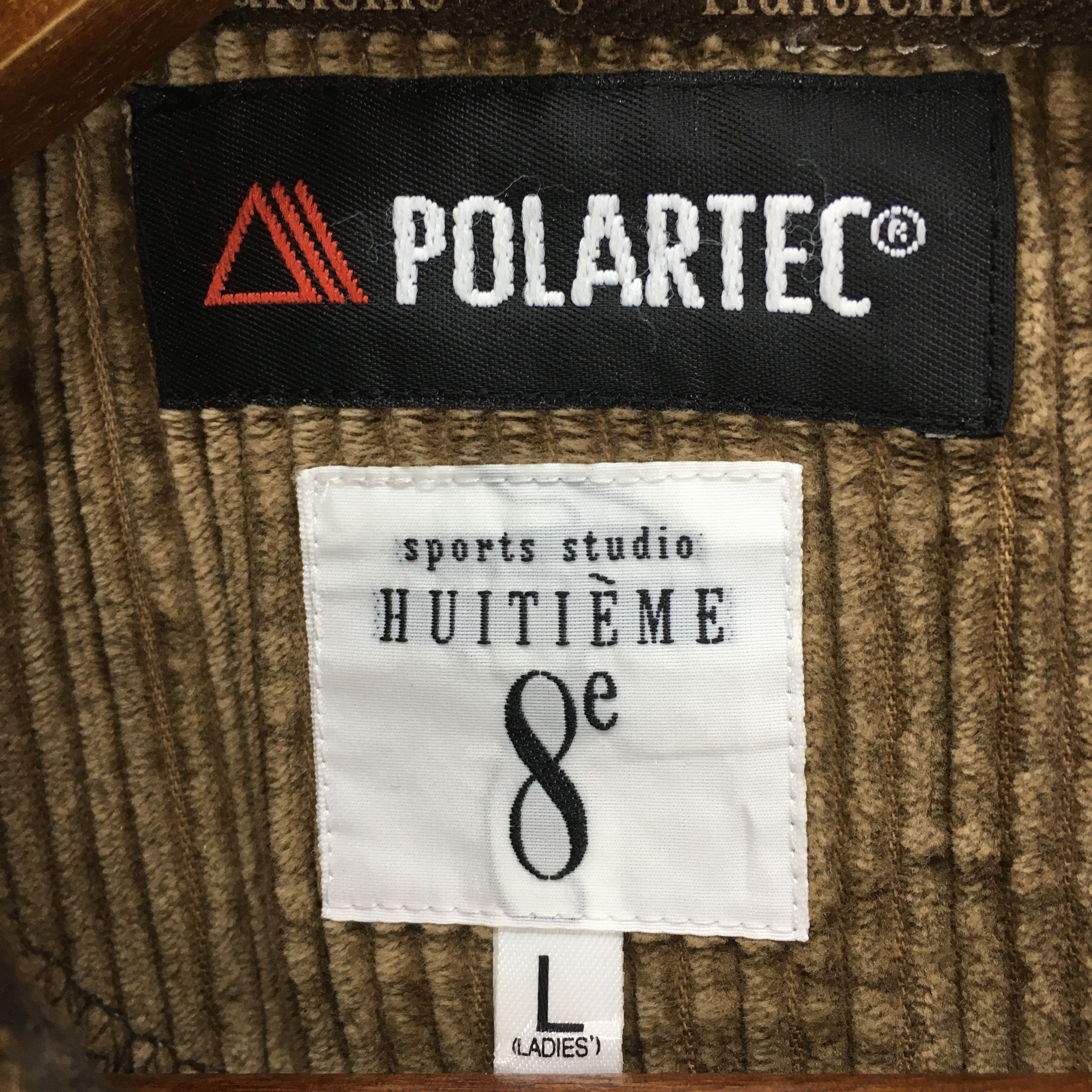 Japanese Brand × Other × Polartec = Studio 8e Huitième X Polartec Button Up Fleece Jacket Size L / US 10 / IT 46 - 6 Thumbnail