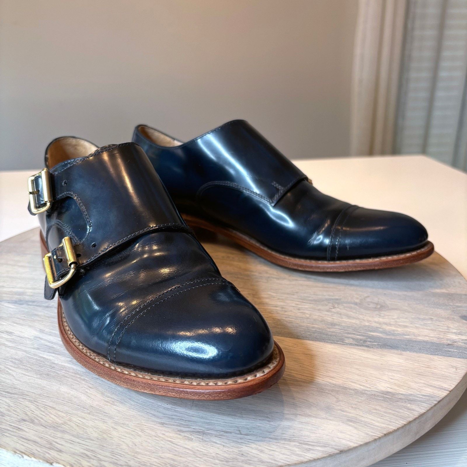Kendra Scott Angela Scott Mr. Colin Double Monk Strap Shoes US Size 10 Size US 10 / IT 40 - 1 Thumbnail