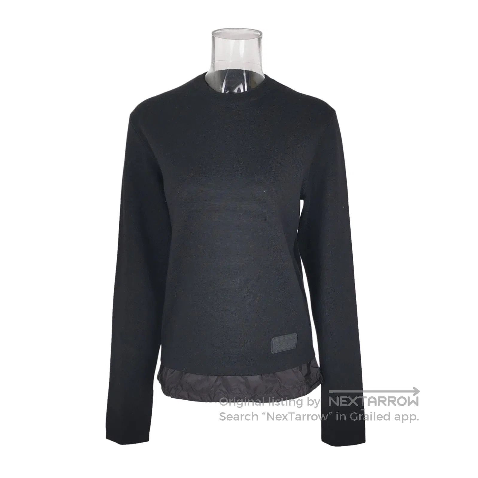 Prada Prada Black Layered Knit Sweater with Sheep Wool . Size US M / EU 48-50 / 2 - 1 Thumbnail