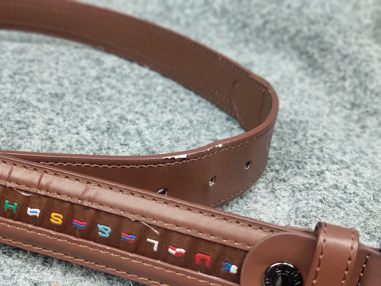 Paul & Shark Vintage Paul Shark Design Multi Logo Mens casual Belt Size ONE SIZE - 14 Thumbnail