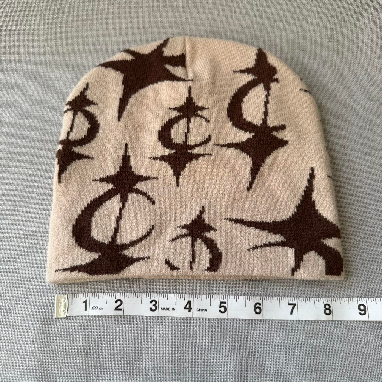 Other Cream beanie with unique brown WMNS Size ONE SIZE - 2 Thumbnail