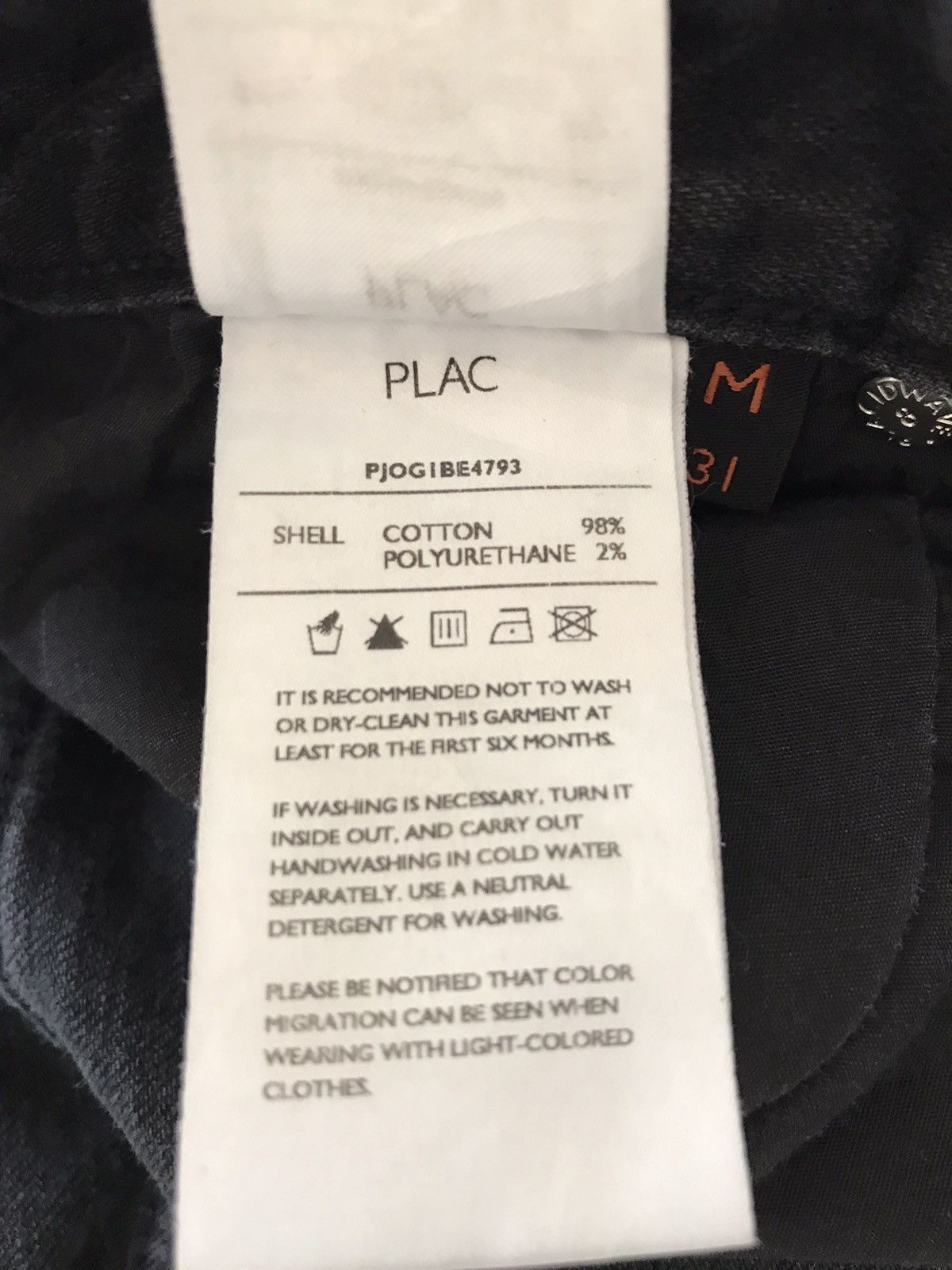 Japanese Brand × Jean PLAC Straight slim fit Super Black jeans Size US 29 - 9 Thumbnail