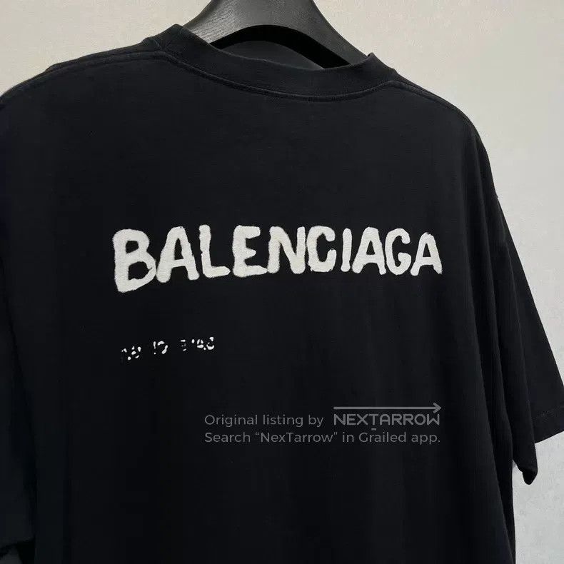 Balenciaga Balenciaga Faded logo print short sleeve t-shirt Size US M / EU 48-50 / 2 - 3 Thumbnail