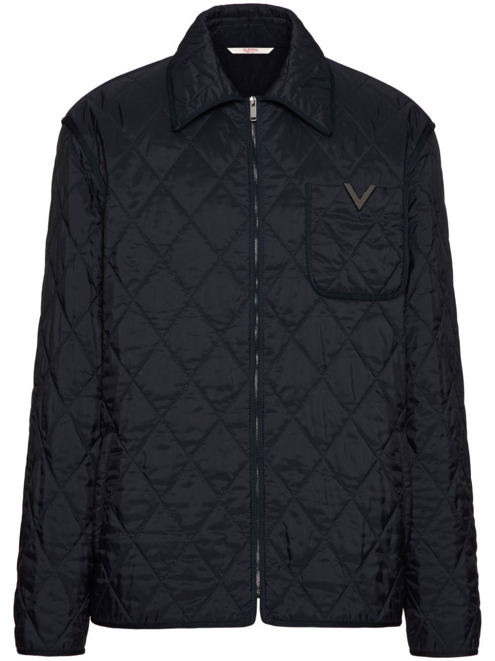 Valentino V-DETAIL NYLON CABAN Size US S / EU 44-46 / 1 - 1 Thumbnail