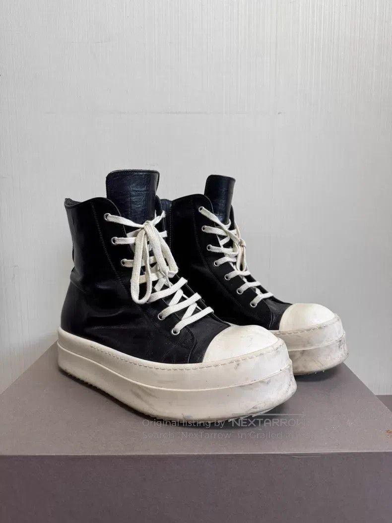 Rick Owens Rick Owens 24FW leather thick sole high-top sneaker| Size US 12 / EU 45 - 1 Thumbnail