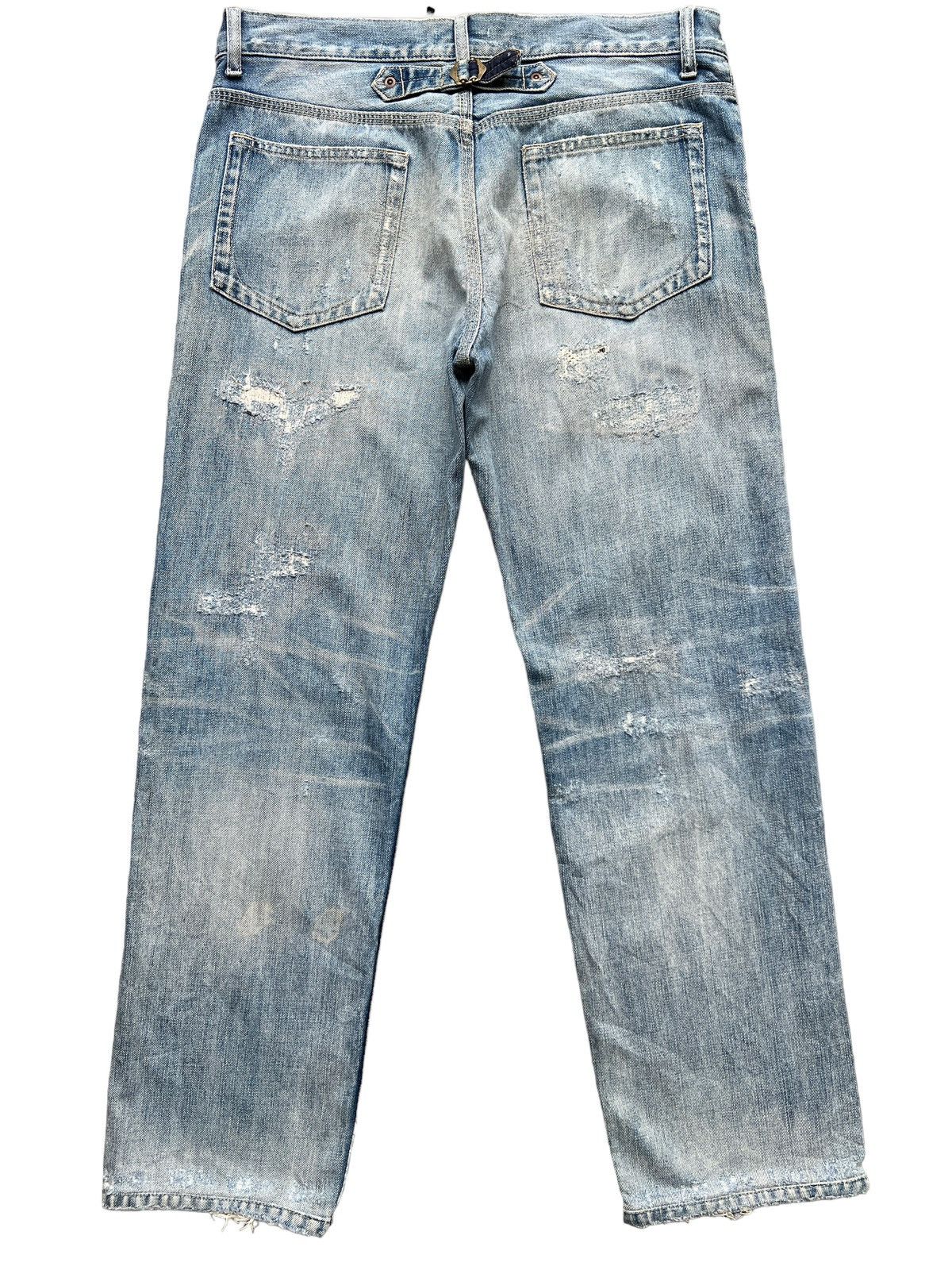 NANO universe Nano Universe Japan Distressed Denim Jeans 34x29.5 Size US 34 / EU 50 - 2 Thumbnail