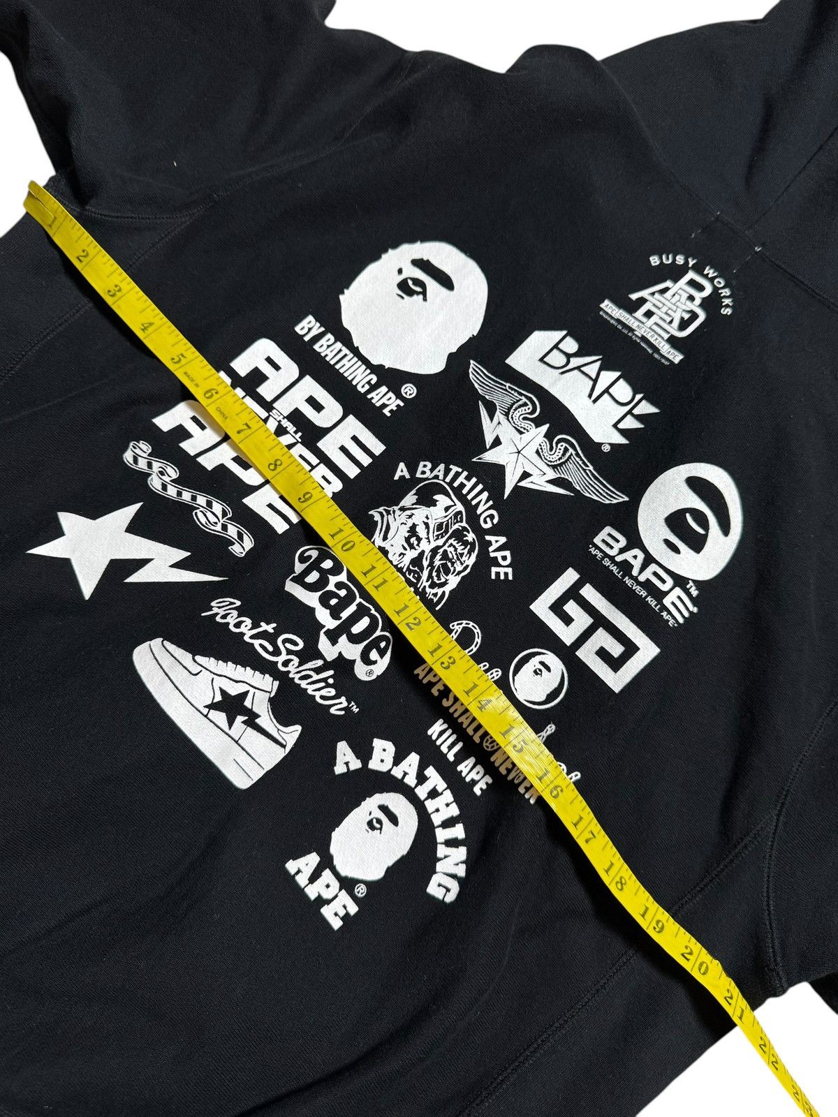 Bape BAPE Old Tag Print Full Zip Hoodie Size US M / EU 48-50 / 2 - 3 Thumbnail