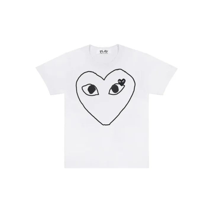 Comme des Garçons Play Heart Print T-Shirt 0079