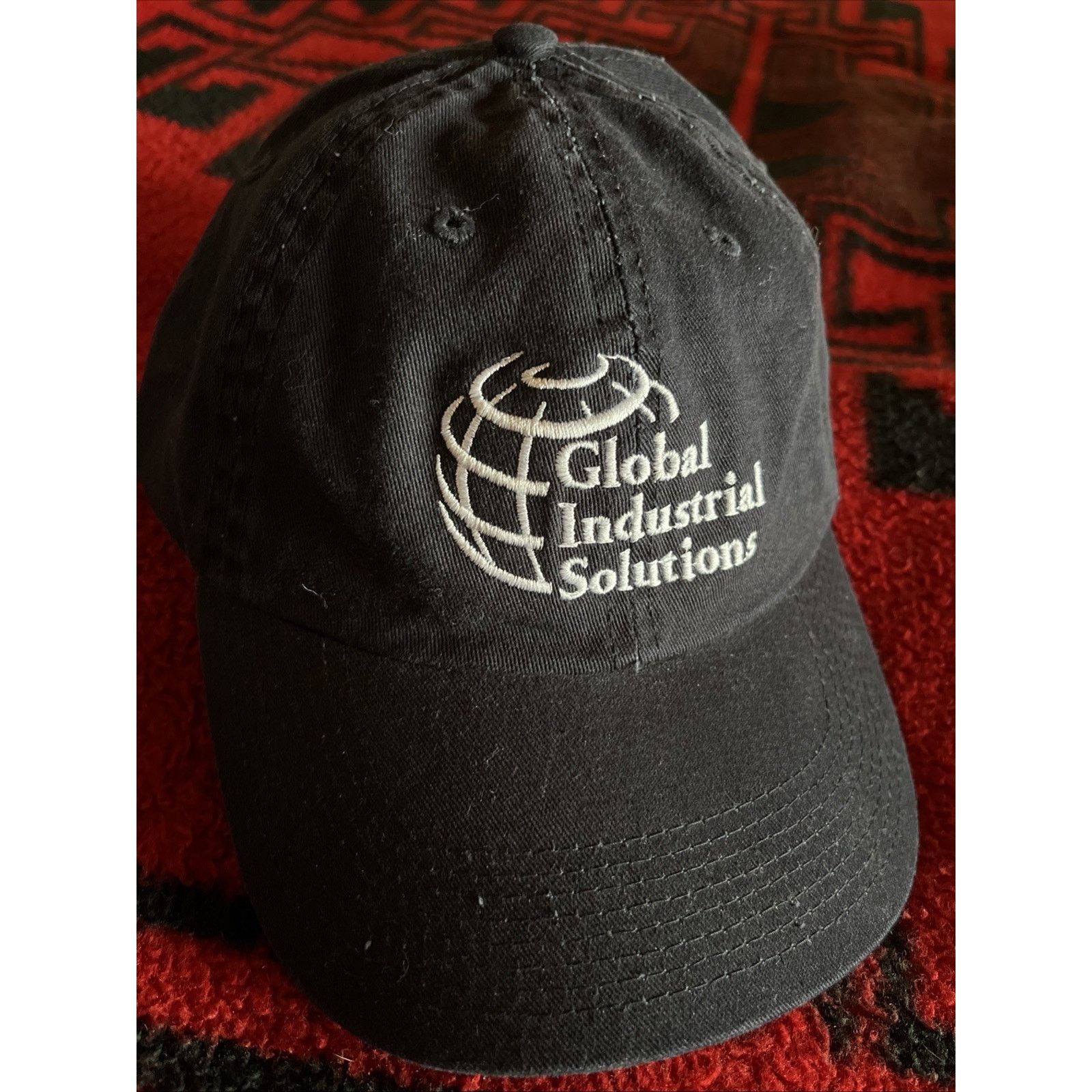 Richardson Vintage Hat Black Global Industrial Solutions Baseball Cap Size ONE SIZE - 2 Thumbnail