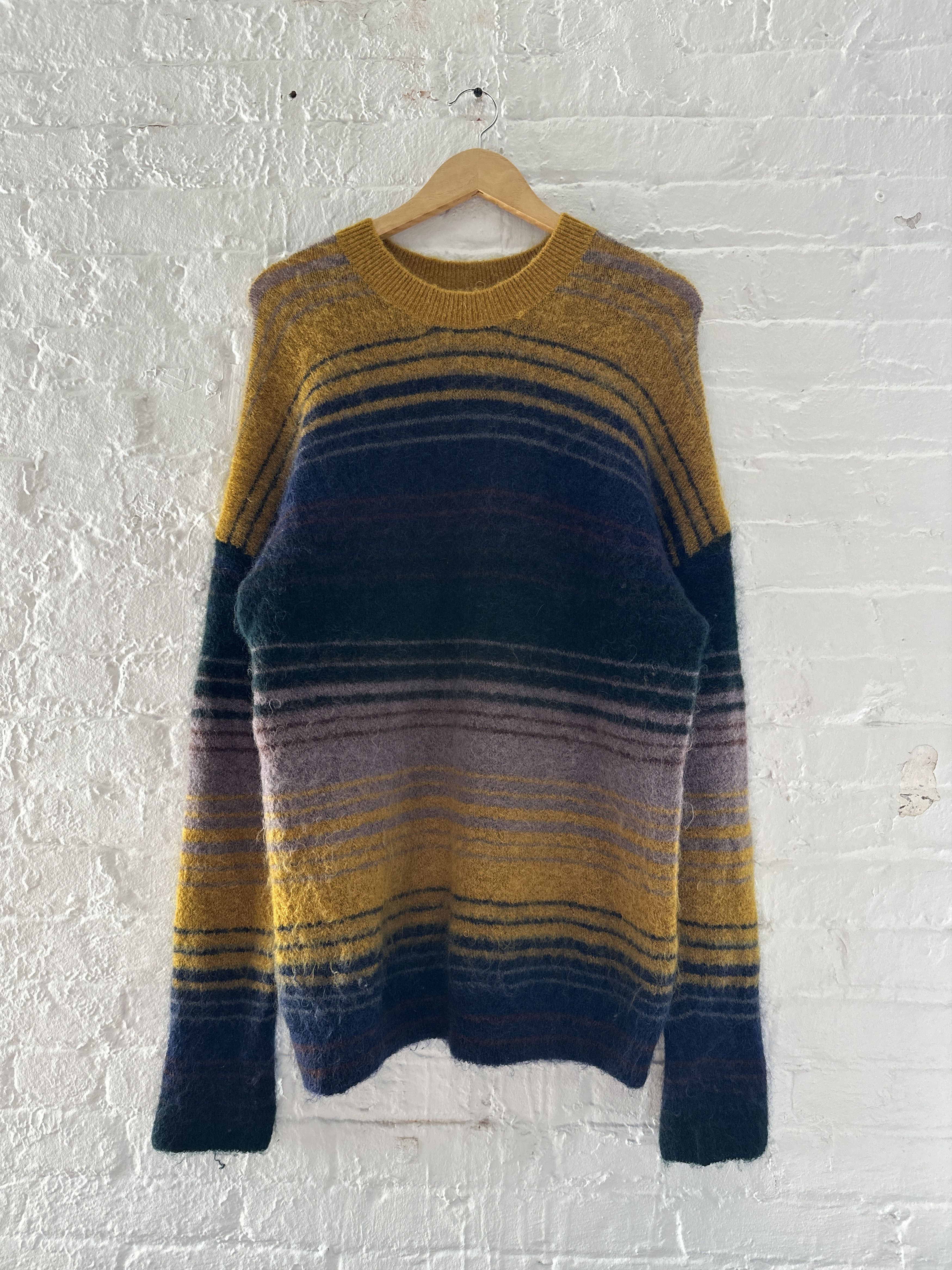 Pre-owned Acne Studios Striped Mohair Sweater In Multi