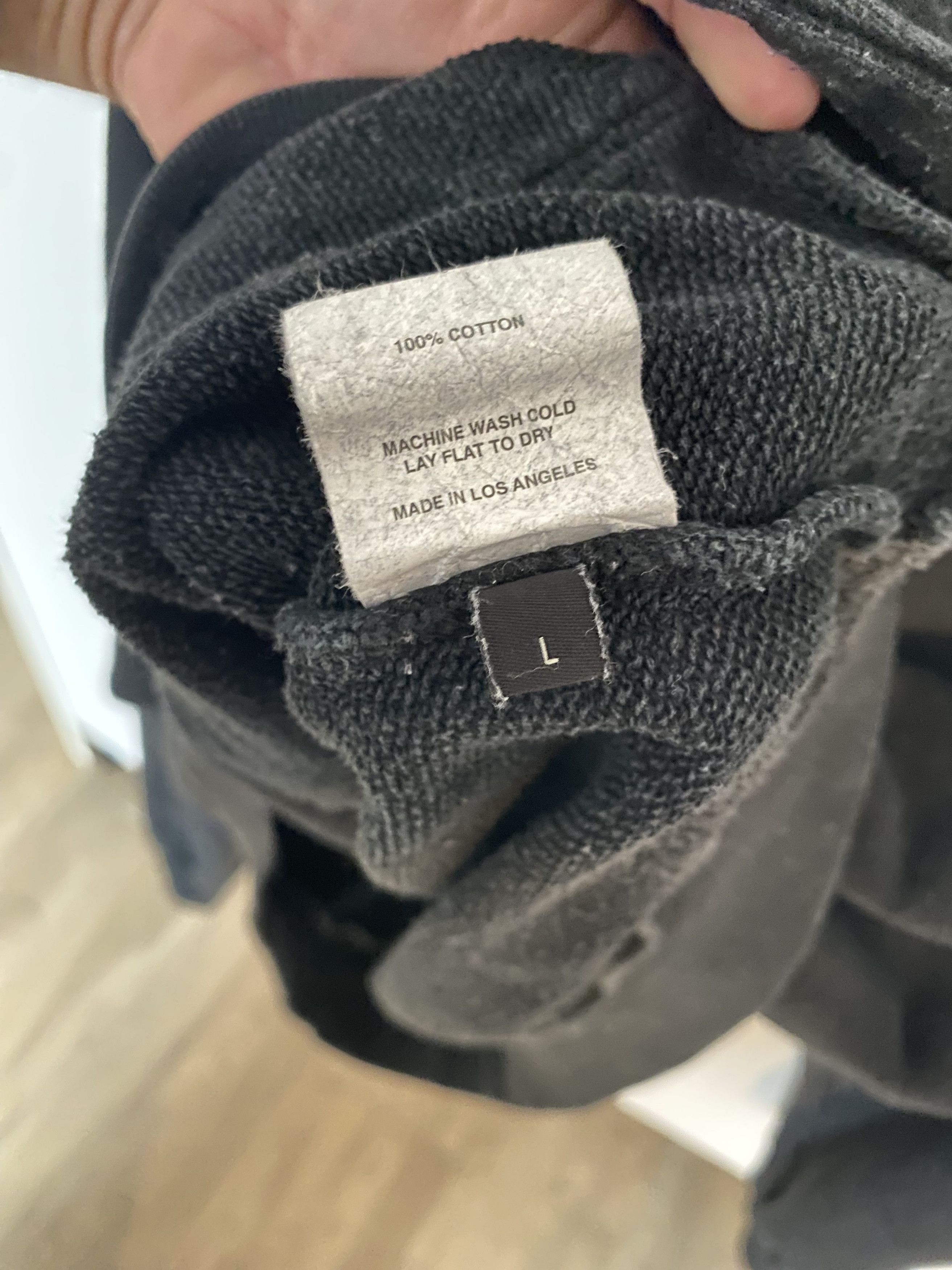 Unsound Rags Unsound Black 1⁄3rd Seam Hooded Sweatshirt Size US L / EU 52-54 / 3 - 4 Thumbnail