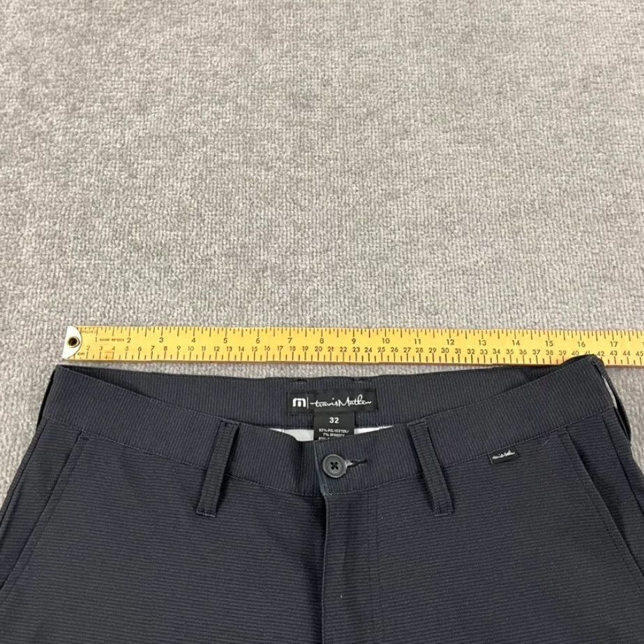 TravisMathew TRAVIS MATHEW Pants Mens 32 x 31 Gray Striped Golf Performance Travel 5-Pocket Size US 32 / EU 48 - 2 Thumbnail