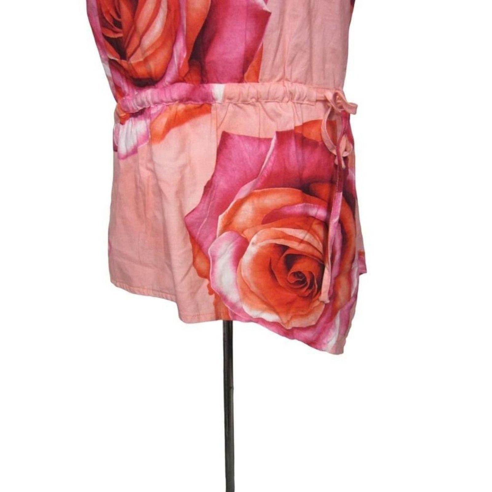 Other Koi by Kathy Peterson Pink Floral Cotton Top Cottagecore Size M / US 6-8 / IT 42-44 - 3 Thumbnail