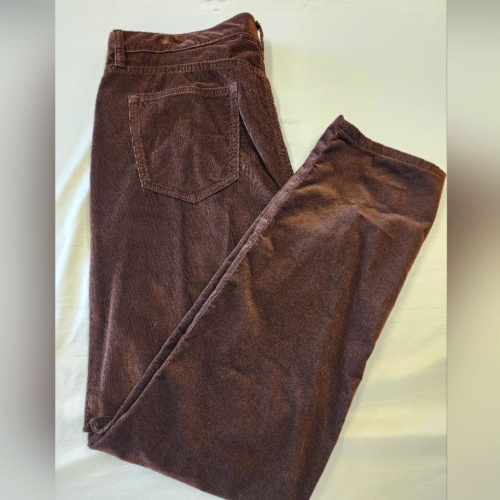 Banana Republic Banana Republic Men's Chocolate Corduroy Slim Fit Traveler Size US 35 - 1 Thumbnail