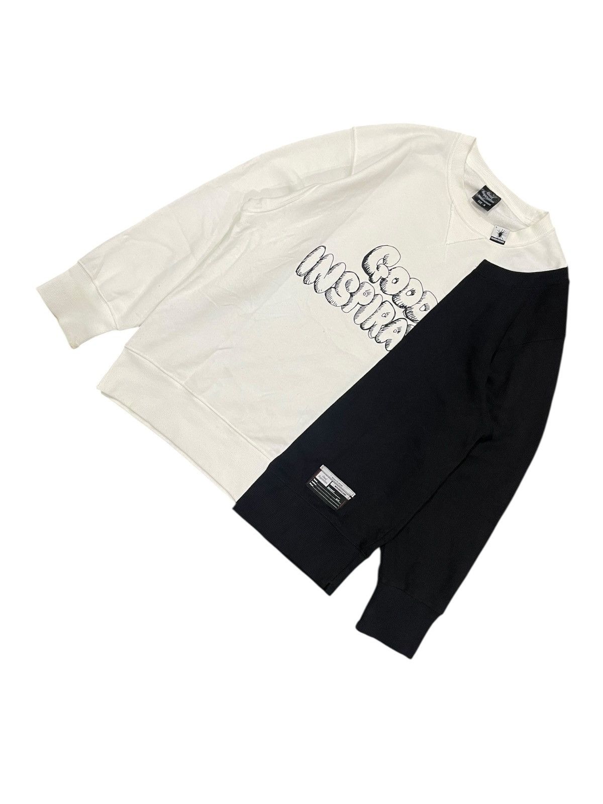 Designer × Japanese Brand × Maison MIHARA YASUHIRO Miharayasuhiro Good Inspiration Split Jumper Sweater Size US M / EU 48-50 / 2 - 4 Thumbnail