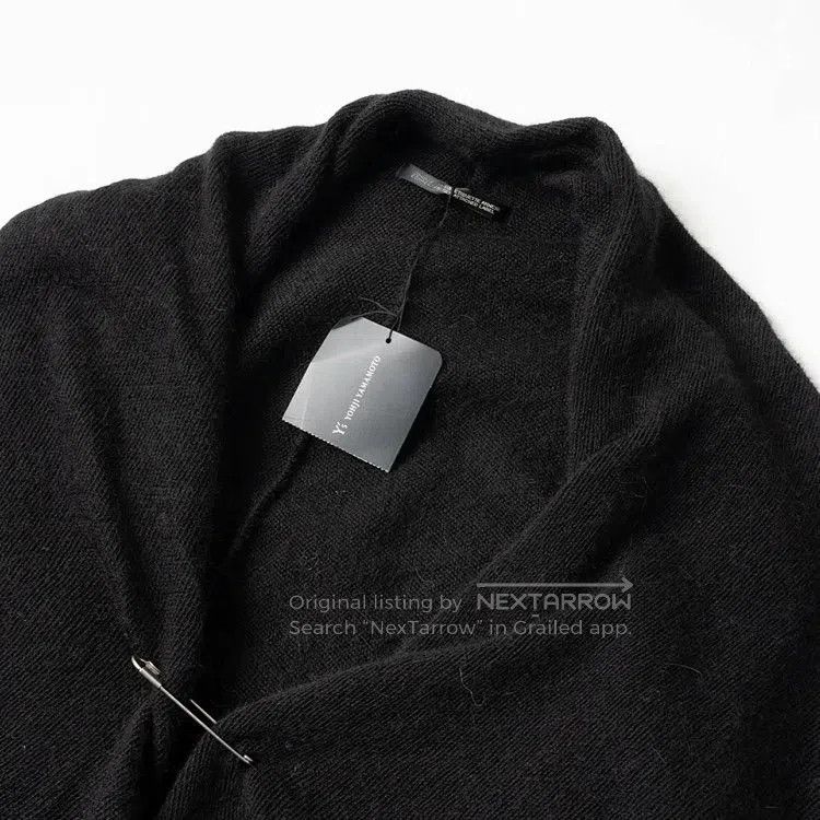 Yohji Yamamoto YOHJI YAMAMOTO Alpaca Wool Knit Open Cardigan with Sculptu Size L / US 10 / IT 46 - 2 Thumbnail