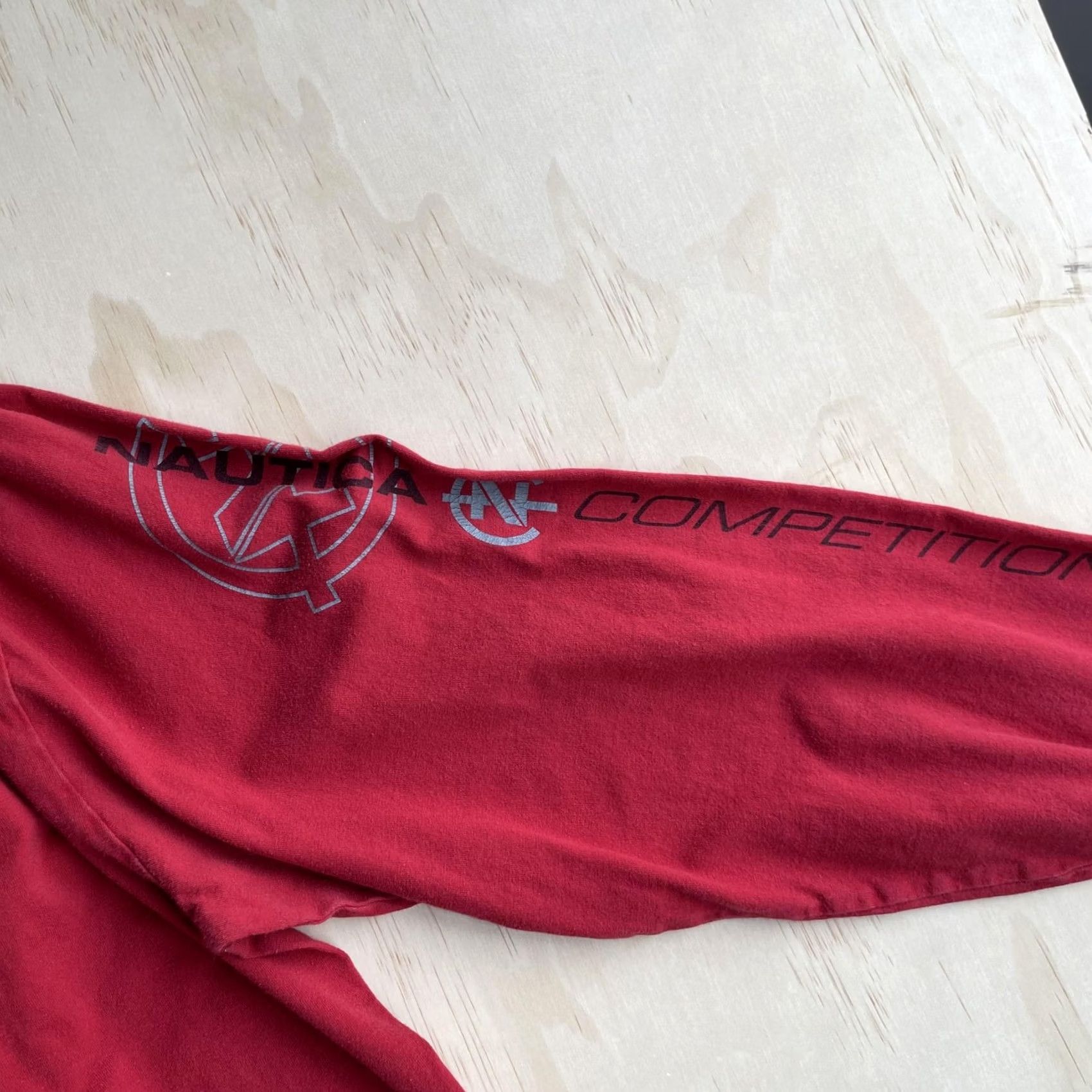 Nautica VINTAGE Nautica Competition Shirt Men L Red Long Sleeve Logo Tee T-Shirt Size US L / EU 52-54 / 3 - 3 Thumbnail