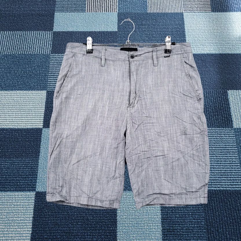 Hurley Hurley Shorts Mens 30 Gray Flat Front Zip Fly Mid Rise Surf Beach Walk Size US 30 / EU 46 - 1 Thumbnail