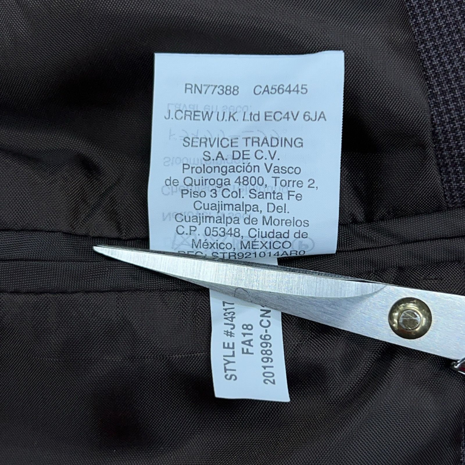 J.Crew J Crew Factory Mens Size 40R Thompson Sport Coat Wool Brown Size 40R - 18 Thumbnail