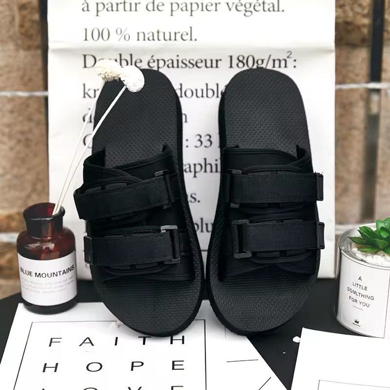 Japanese Brand × Vintage Unbranded Buckle Strap Slides Summer Sandals Size US 11 / EU 44 - 2 Thumbnail