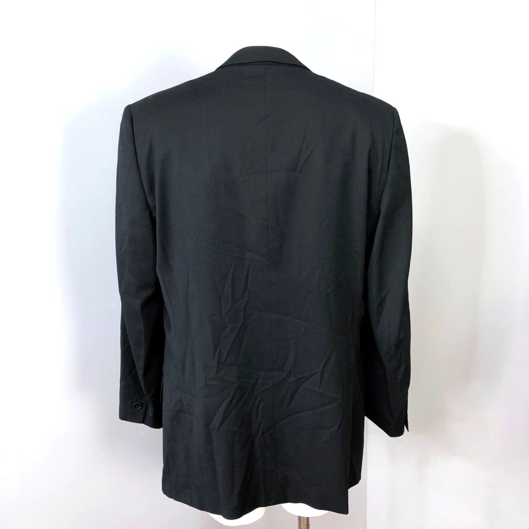 Versace Versace Blazer Four-Button 4Button Wool Black Men Regular US 48 Jacket Sport Coat Size 48R - 4 Thumbnail