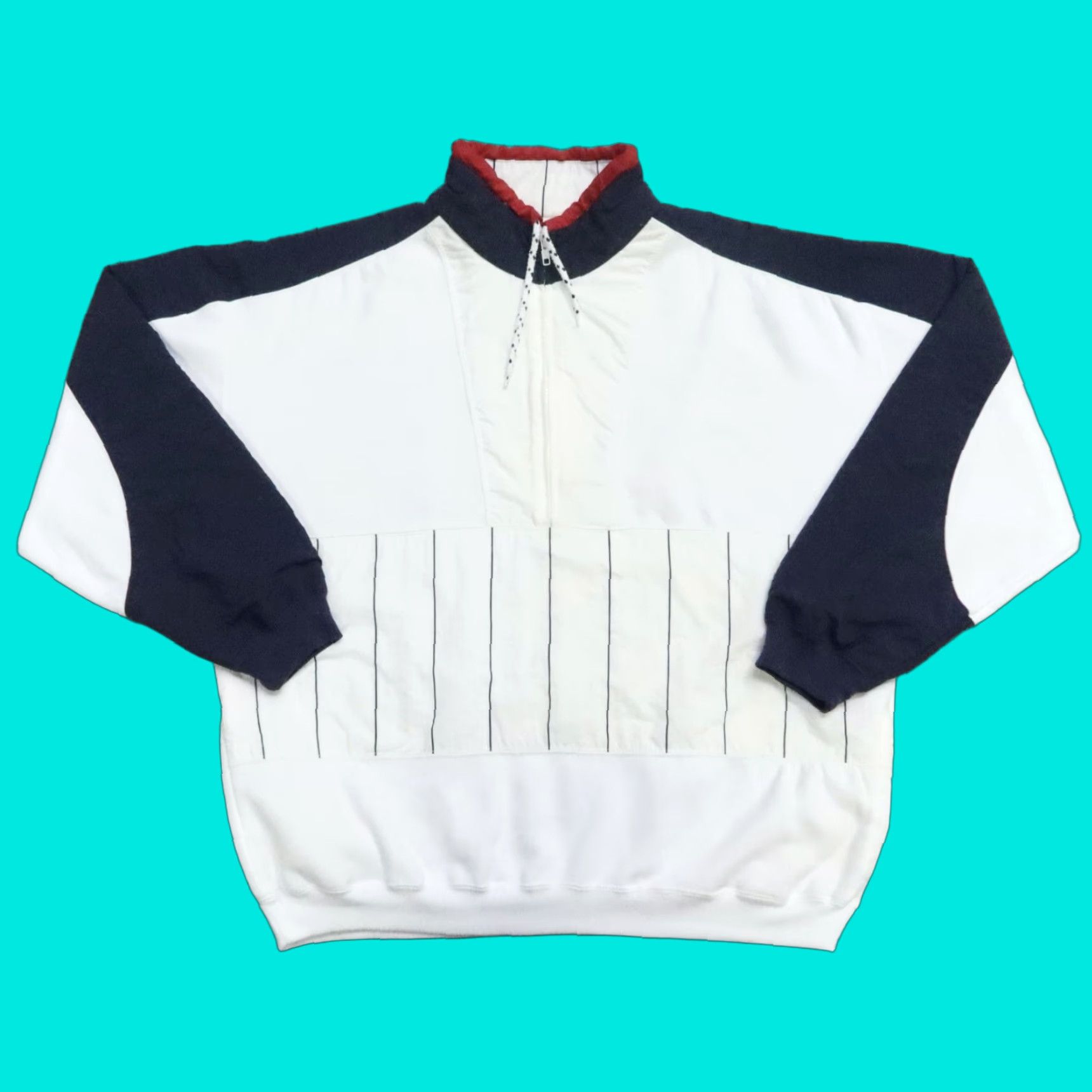 Eddie Bauer VINTAGE Eddie Bauer Sweatshirt XL Quarter Zip Men White 90s Pullover Size US XL / EU 56 / 4 - 1 Thumbnail