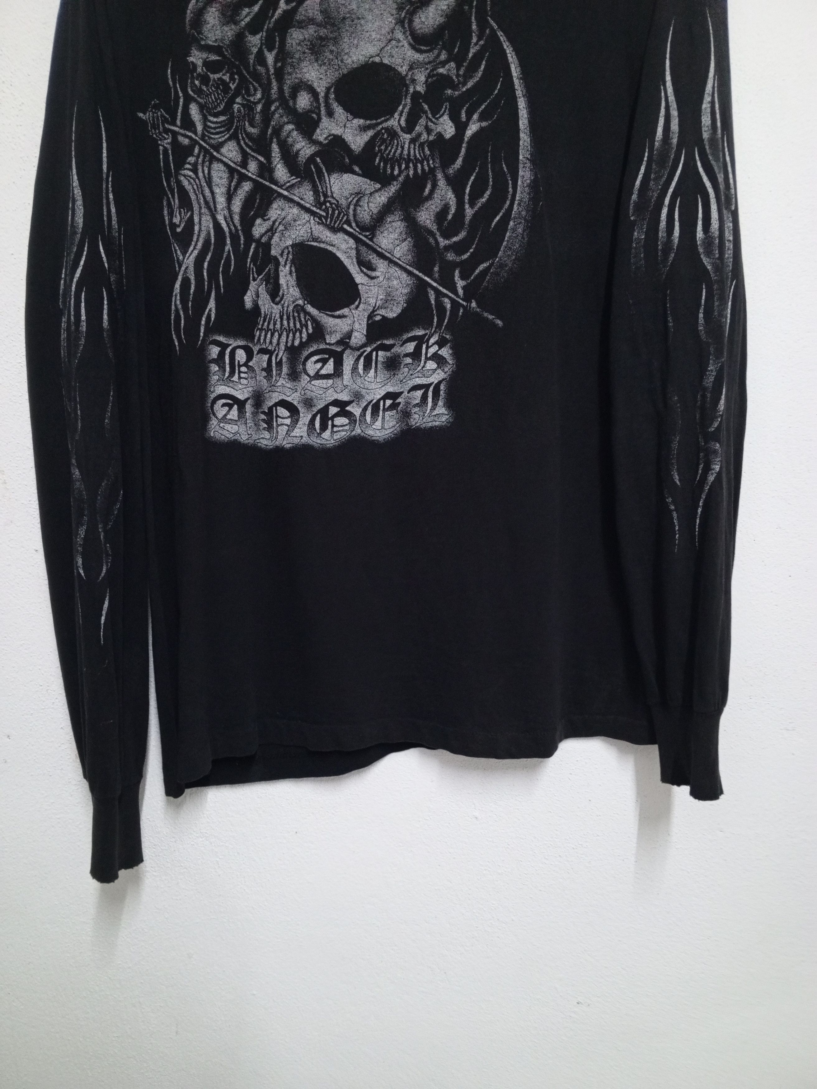 Band Tees { 90s vtg black angel USA } long sleeve tshirt Size US L / EU 52-54 / 3 - 4 Thumbnail