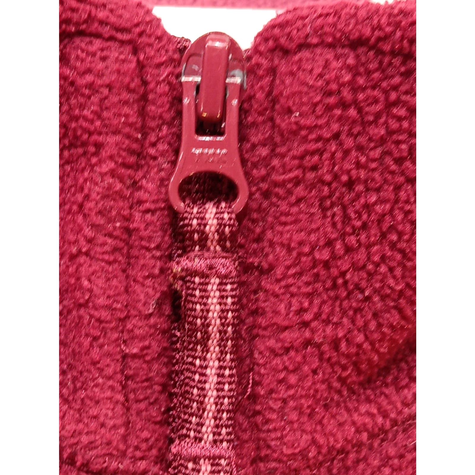 Vintage Cabela's Jacket Women's Sz M Maroon Burgundy Fleece Full Zip Pockets Mock Neck Size M / US 6-8 / IT 42-44 - 5 Thumbnail