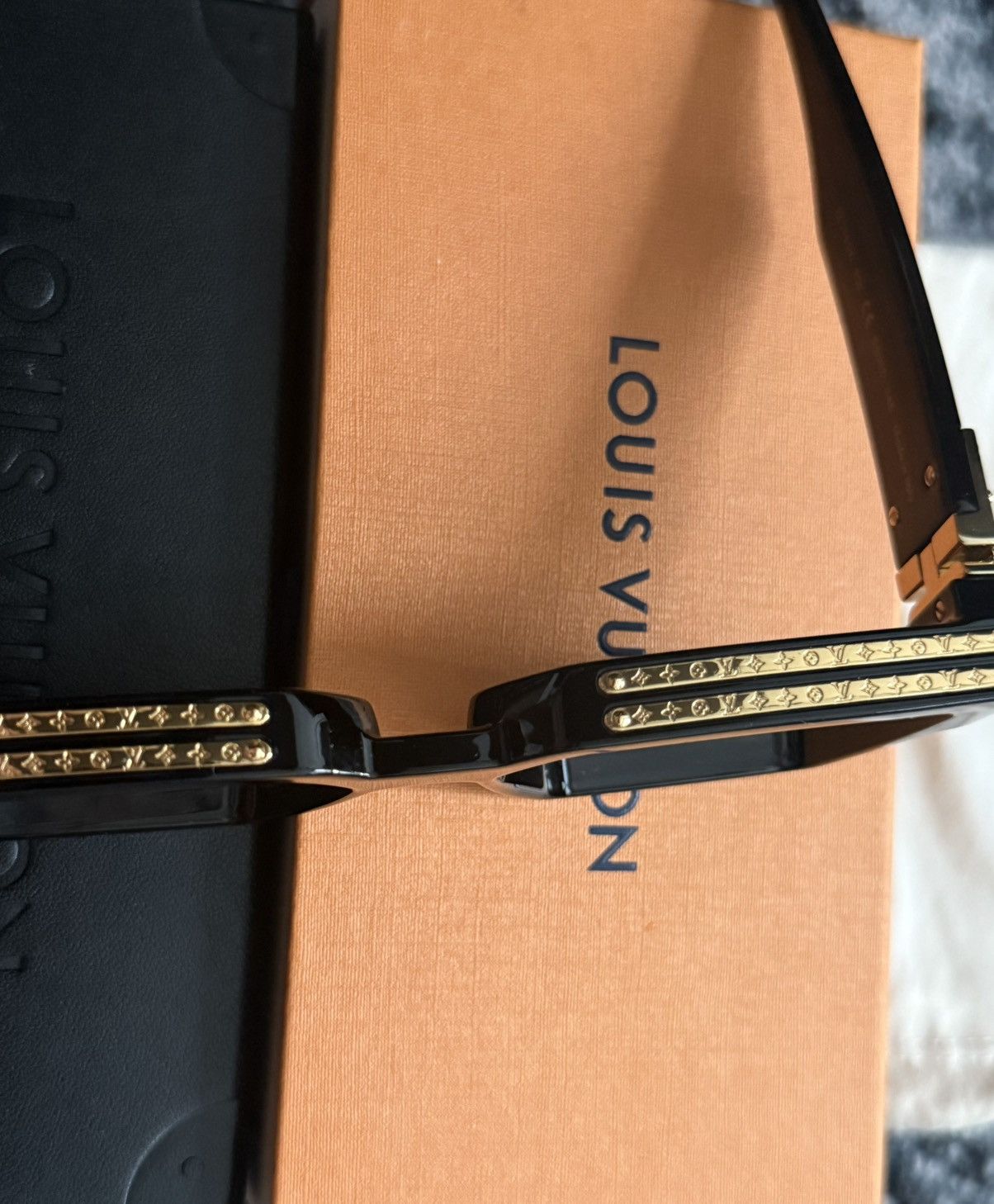 Louis Vuitton Louis Vuitton 1.1 Millionaires Sunglasses Black Gold-Tone Size ONE SIZE - 5 Thumbnail