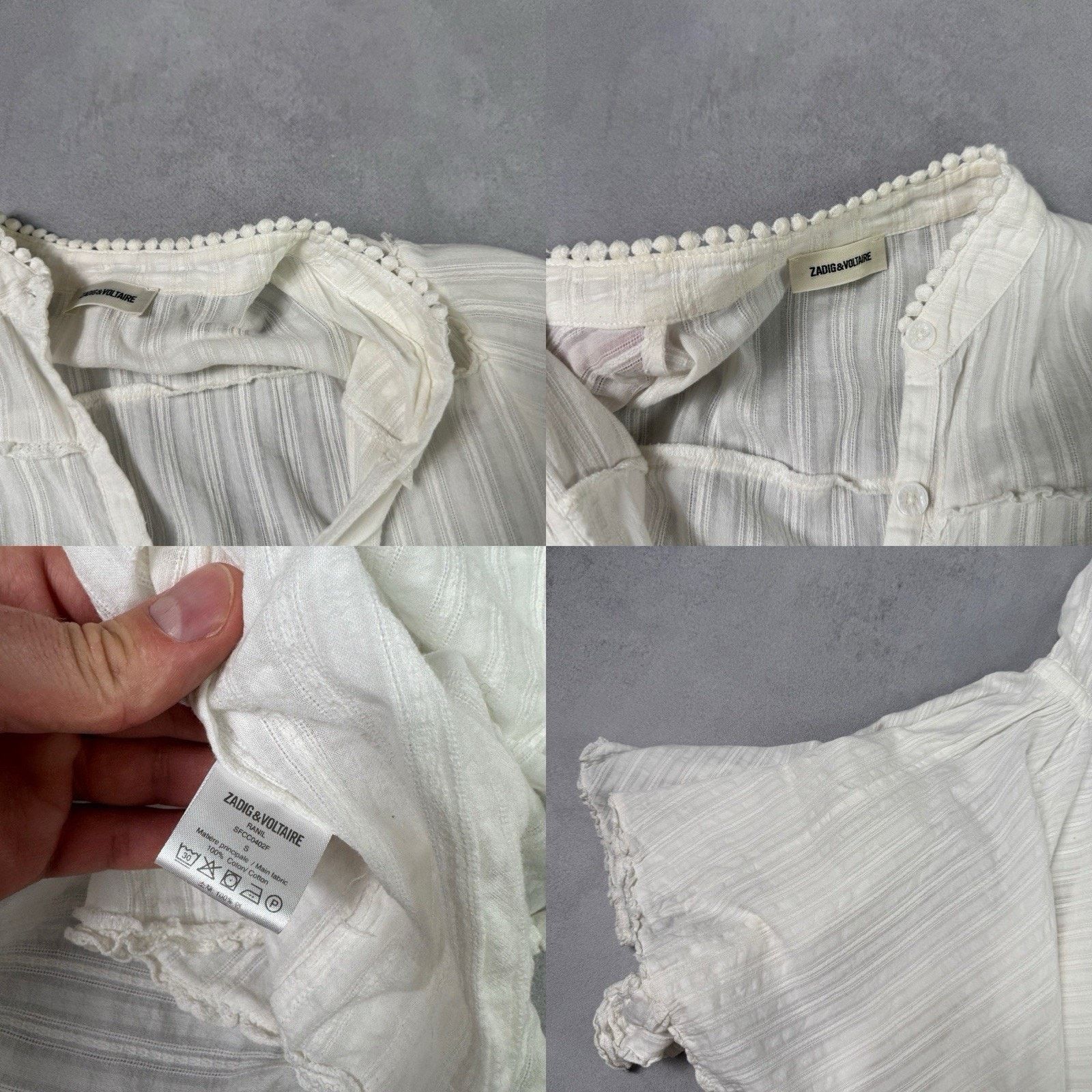 Zadig & Voltaire Zadig & Voltaire Ranil Dress Blanc (White) Size S Mini Size S / US 4 / IT 40 - 18 Thumbnail