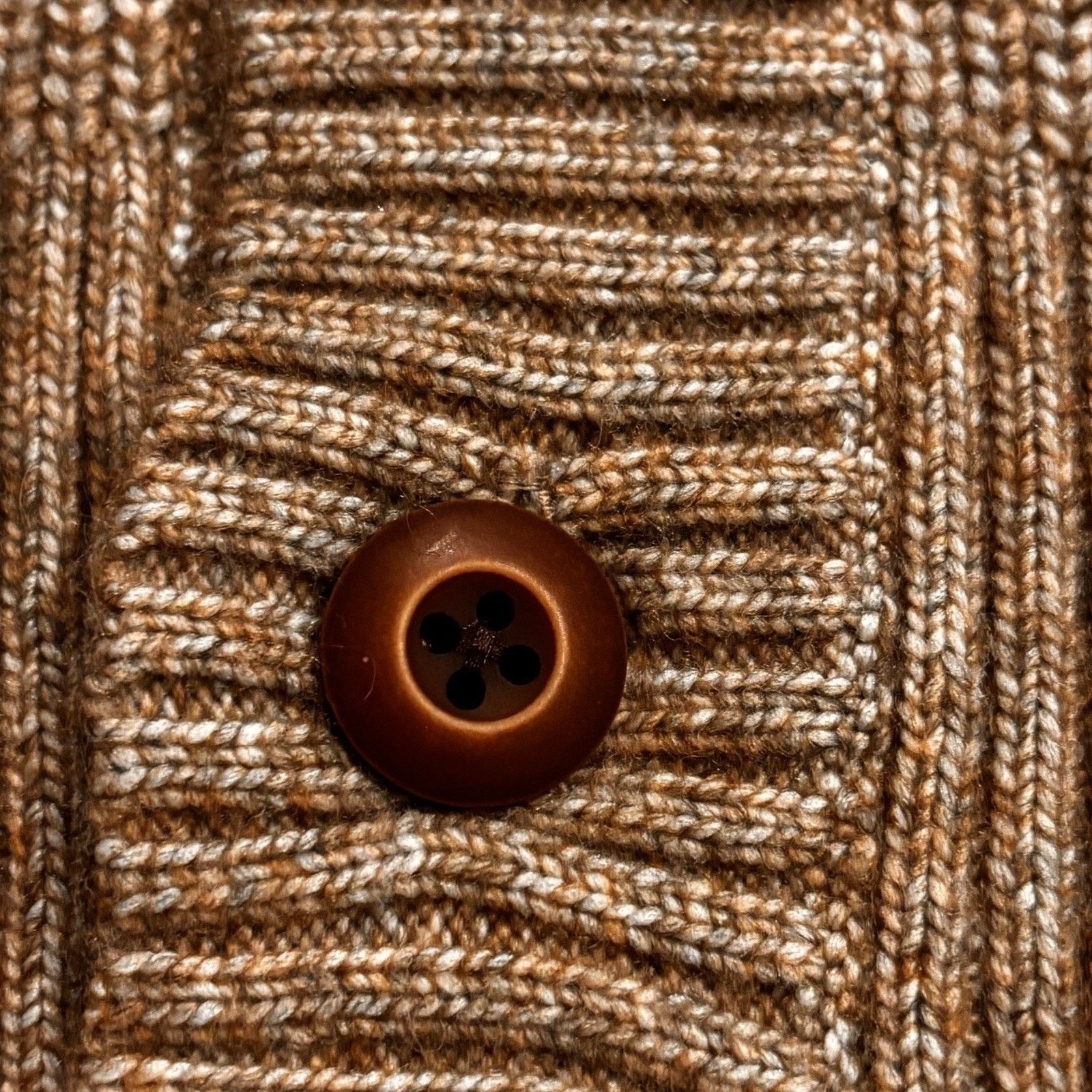 Express Wool Blend Men's Cardigan Tan Heather Size Large - Express Size US L / EU 52-54 / 3 - 5 Thumbnail