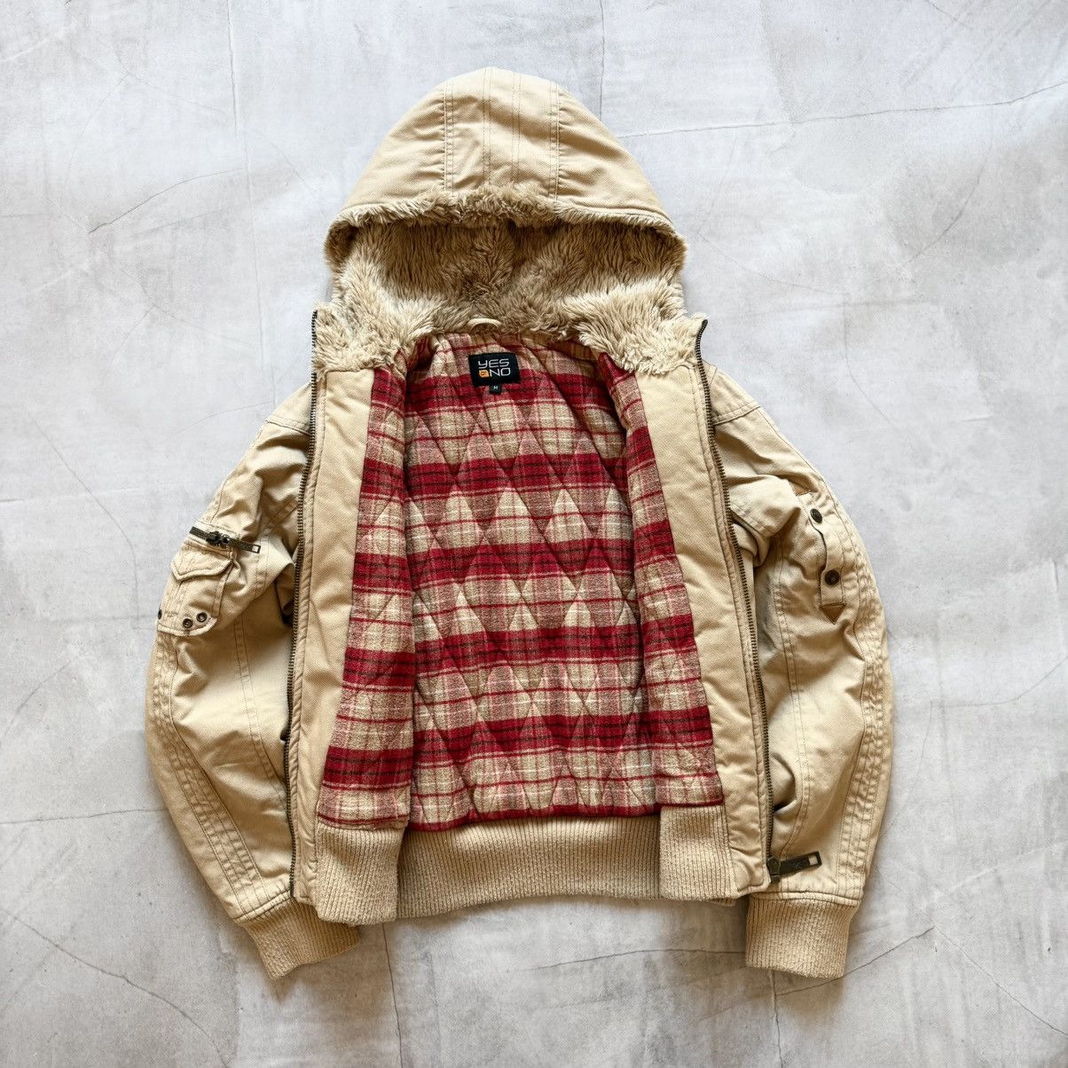Hysteric Glamour × Undercover Military Bomber Jacket Zip Faux Fur LGB If Six Was Nine Vibe Size M / US 6-8 / IT 42-44 - 6 Thumbnail