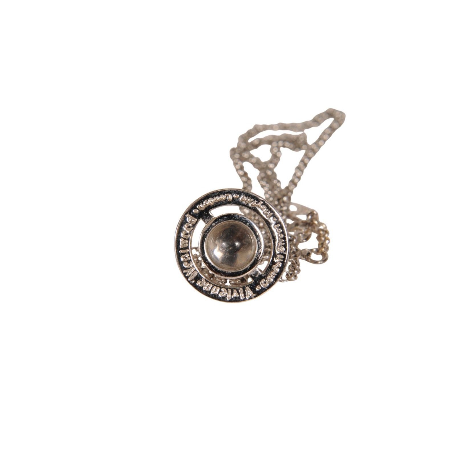 Vivienne Westwood Tiny Orb Pendant Necklace Silver Platinum Size ONE SIZE - 6 Thumbnail