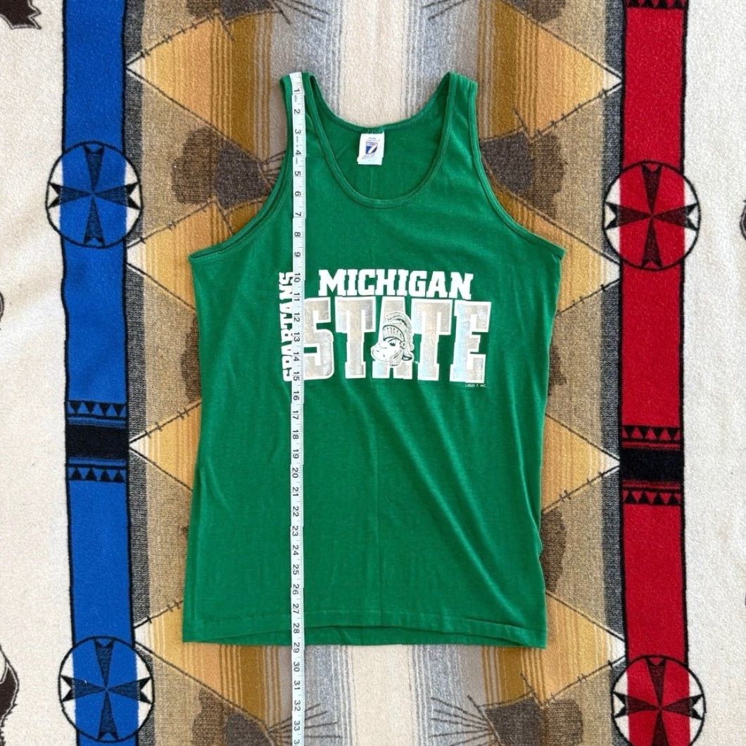 Logo 7 VINTAGE Michigan State University Spartans Tank Top T-Shirt Size Small Size US S / EU 44-46 / 1 - 6 Thumbnail