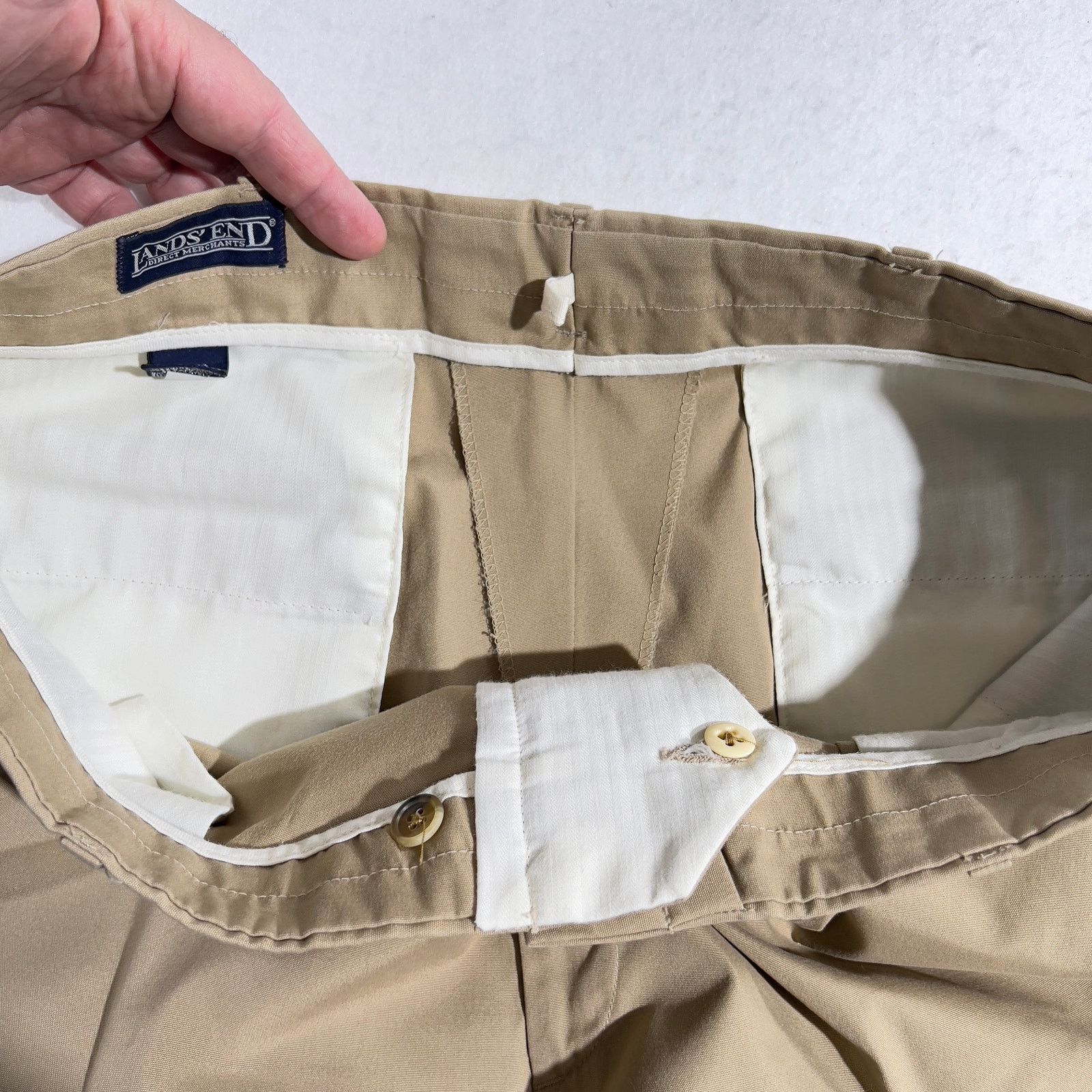 Lands' End Land’s End Chino Pants Men’s 36W Regular x 29L Made In USA Size US 36 / EU 52 - 10 Thumbnail