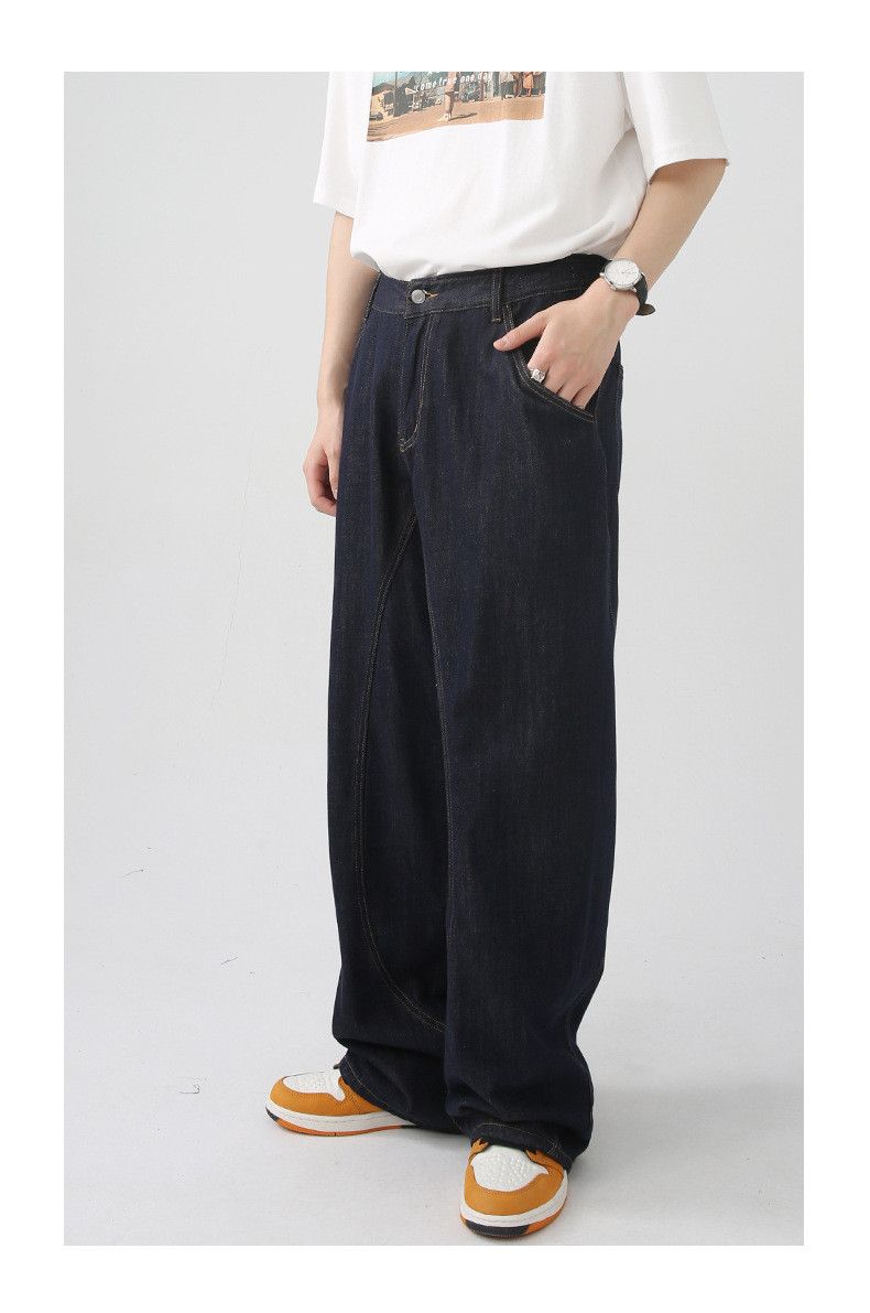 Japanese Brand × Jean Japanese retro loose straight washed casual jeans Size US 32 / EU 48 - 2 Thumbnail