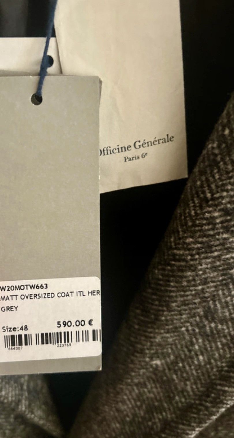 Officine Generale Officine Generale Tweed Overcoat Grey Made in Europe M Size US M / EU 48-50 / 2 - 3 Thumbnail