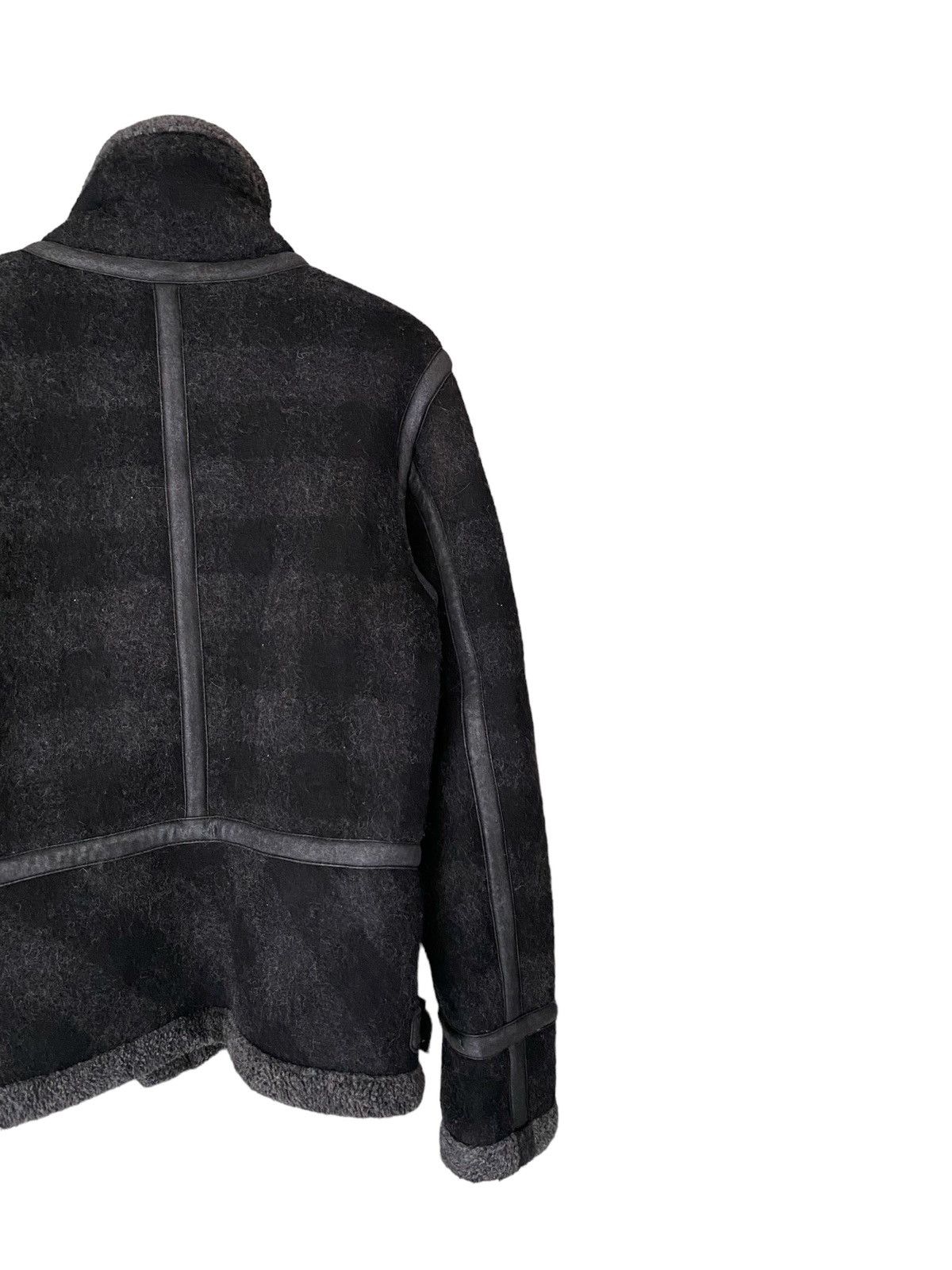 Diesel Diesel Faux Fur Leather Zipper Jacket (L) Size US L / EU 52-54 / 3 - 7 Thumbnail