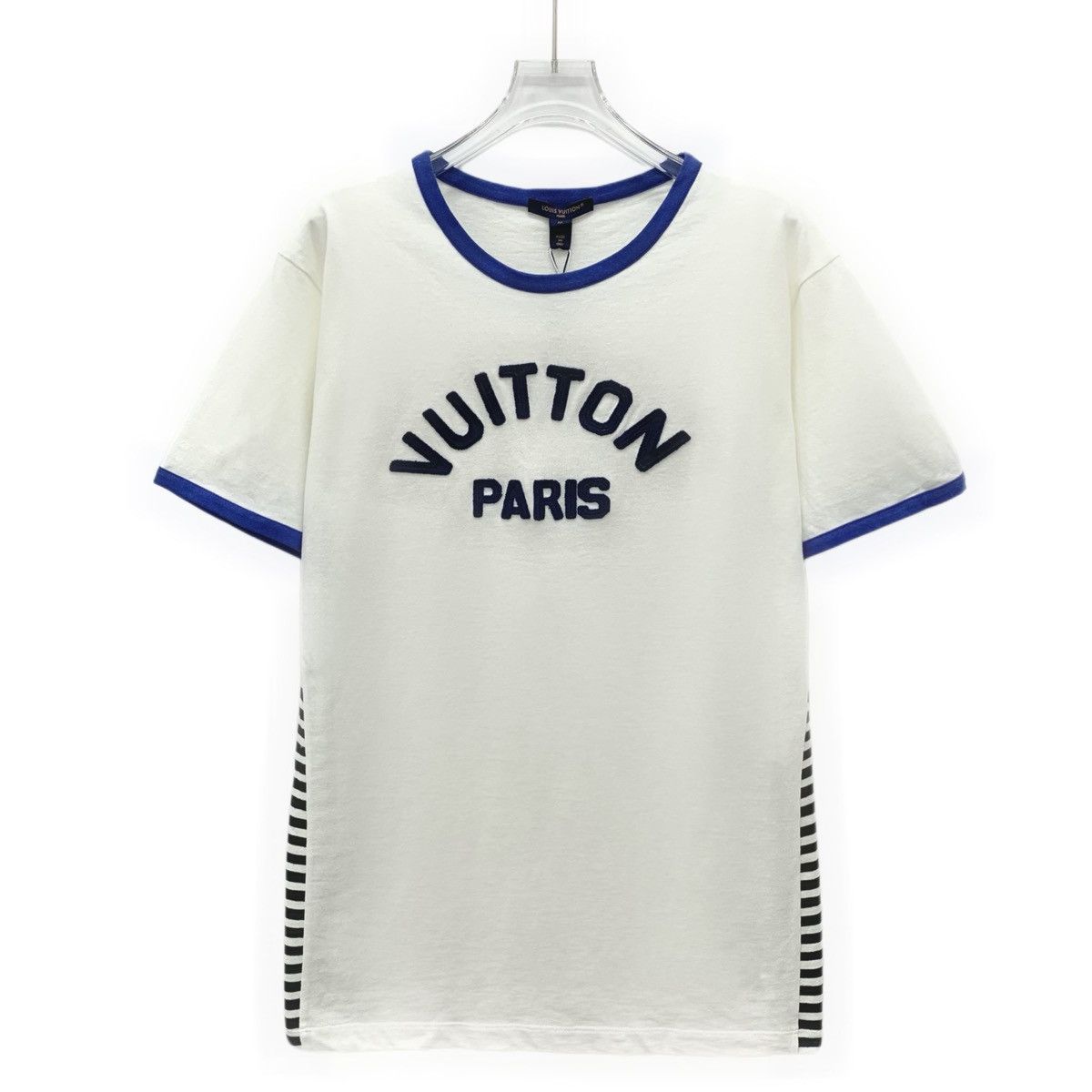 Louis Vuitton Louis Vuitton Logo Letter Flocked Short Sleeve T-shirt K26WX Size M / US 6-8 / IT 42-44 - 1 Thumbnail