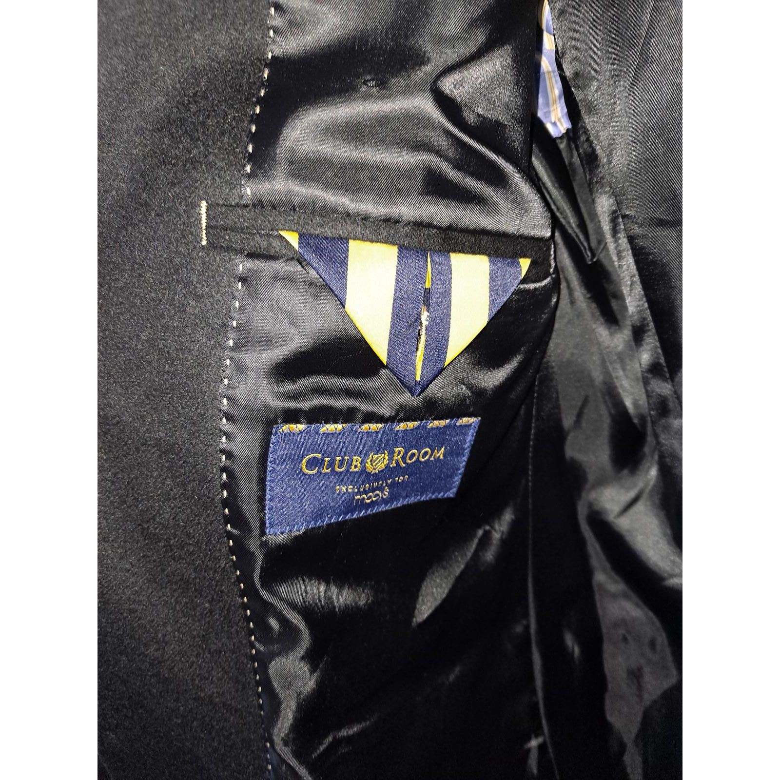 Club Room Clubroom 100% Cashmere Black Blazer Size 40R Size 40R - 4 Thumbnail