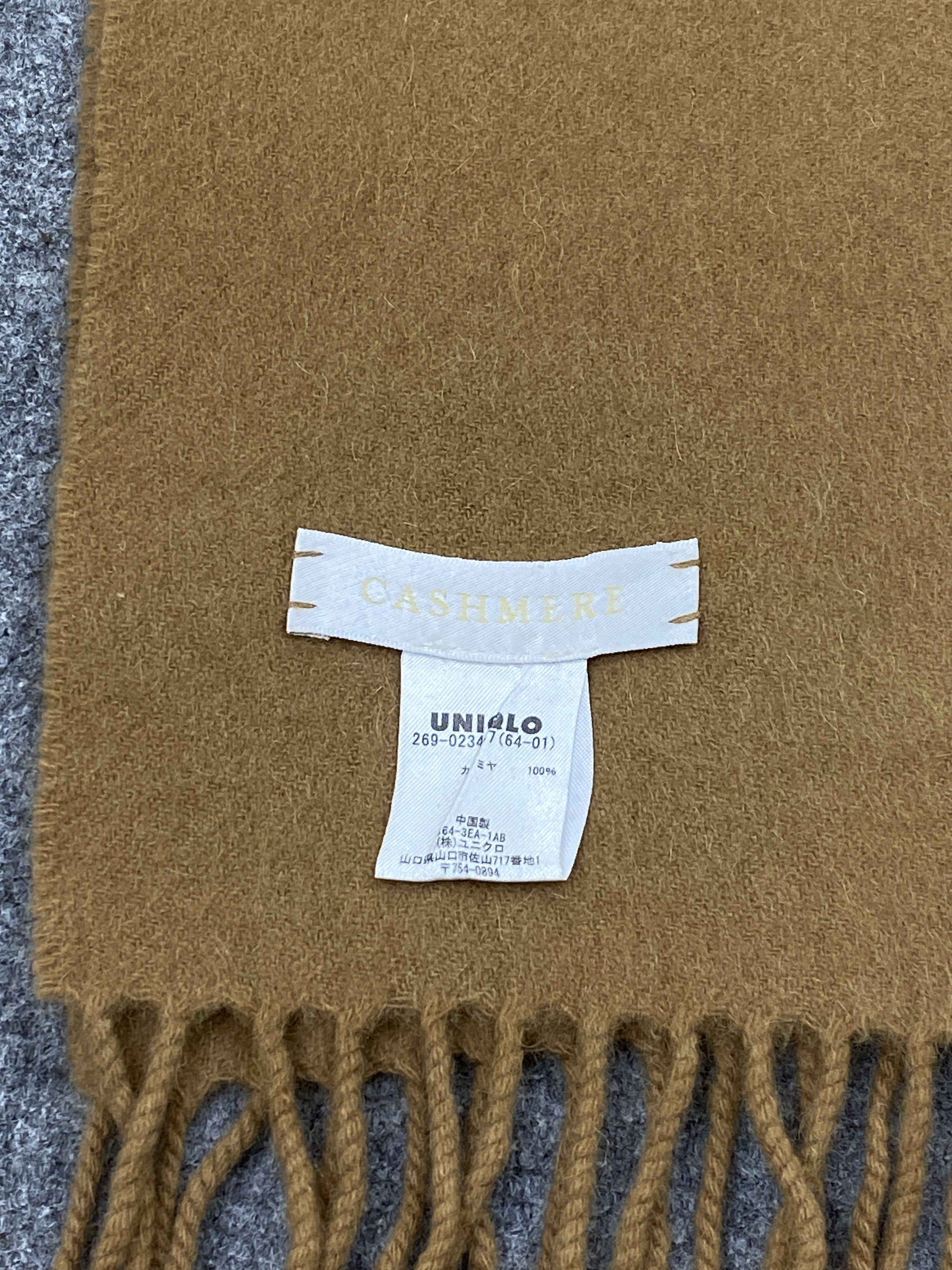 Japanese Brand Vintage Uniqlo Cashmere Scarf / Muffler / Neckwear - SC0051 Size ONE SIZE - 5 Thumbnail