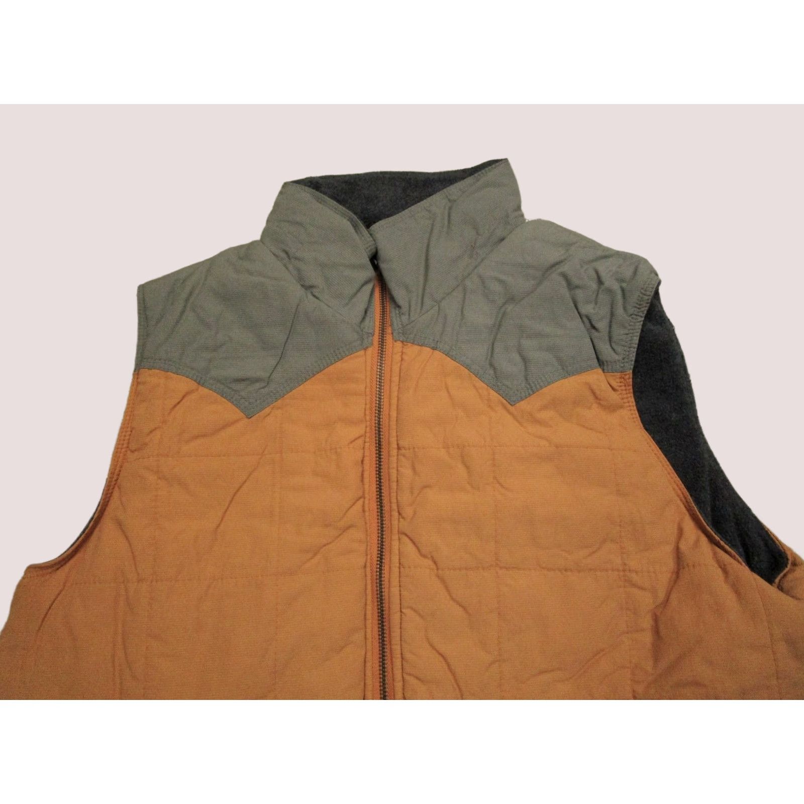 Vintage Powder River Outfitters Vest Mens Medium Orange Quilted Outdoor Western Utility Vest Size US M / EU 48-50 / 2 - 1 Thumbnail